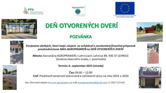 Deň otvorených dverí MAS Deň otvorených dverí MAS